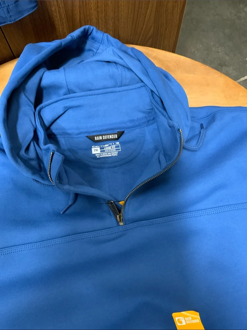 Carhartt Rain Defender Paxton Heavyweight Hooded 1/4 Zip Sweatshirt